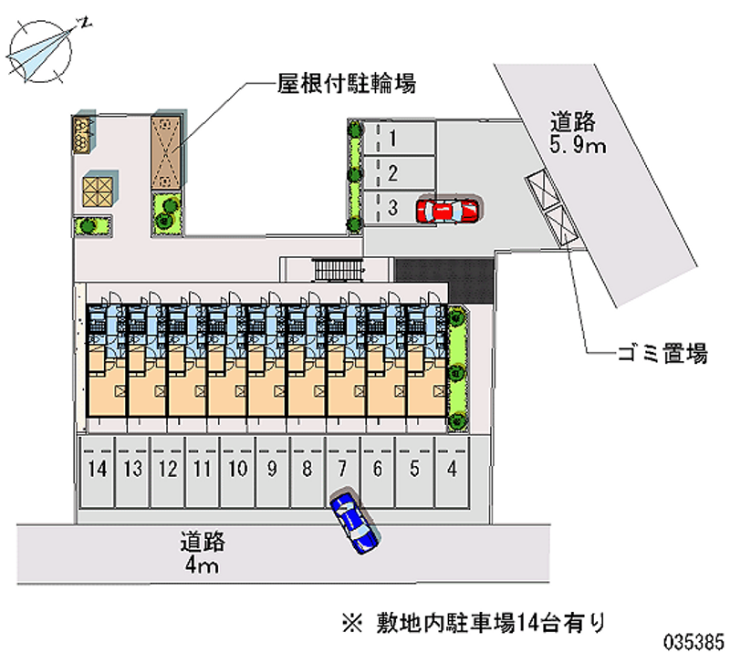 レオパレスアクア 月極駐車場