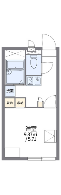 レオパレスけやき 間取り図