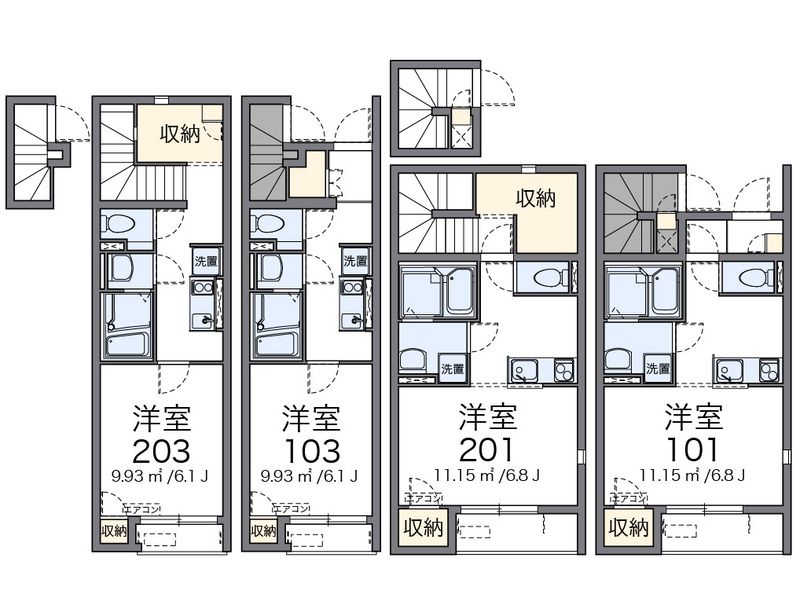 レオネクストエスポワールⅡ 間取図