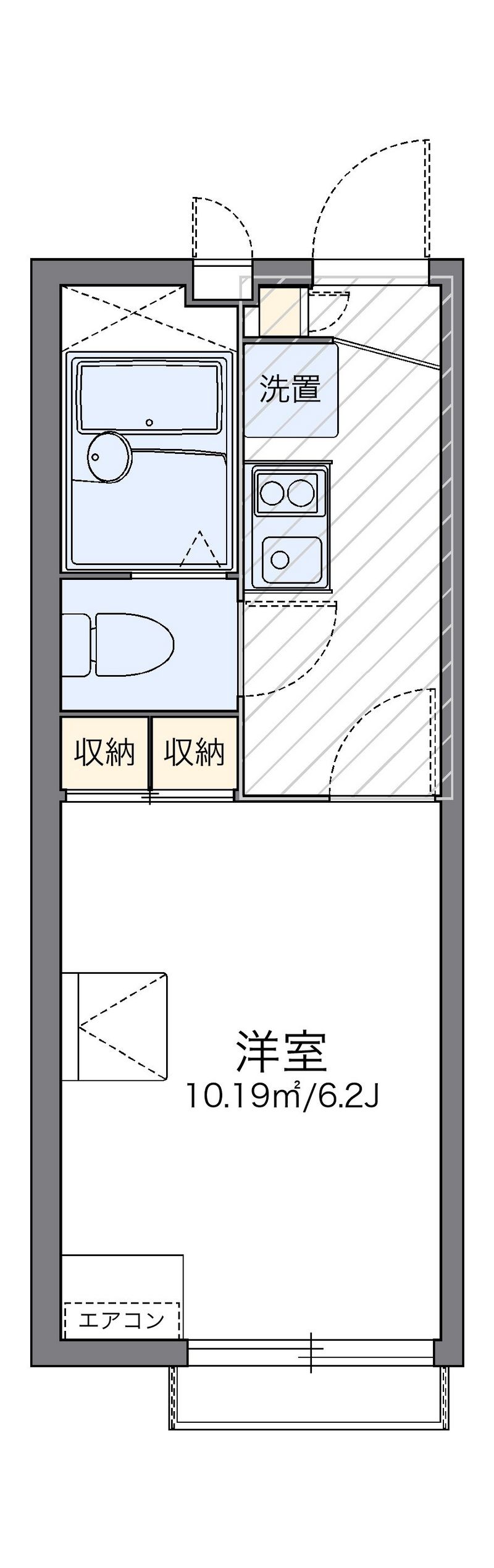 レオパレス匠 間取図