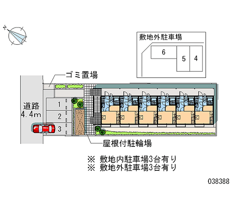 レオパレスビューハイツ 区画図