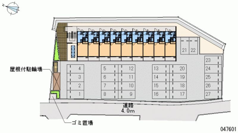 レオパレス和 月極駐車場