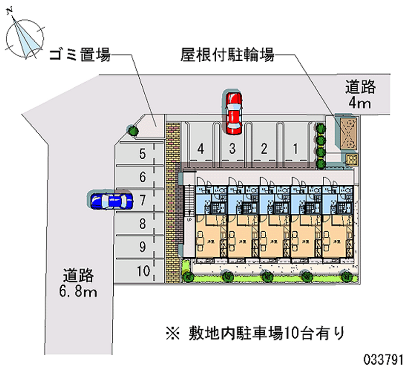 レオパレスサーティーワン　東 月極駐車場