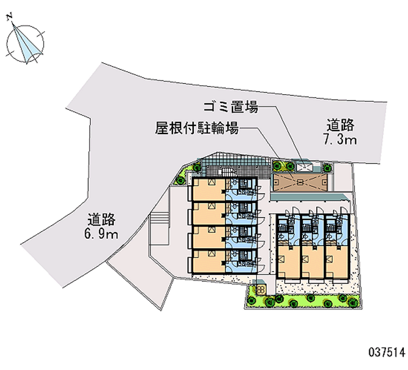 レオパレスフロール市沢 区画図