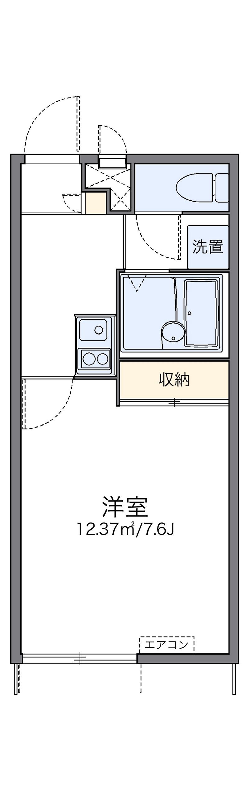 レオパレス伏水向島 間取図