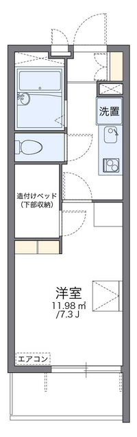 レオパレスブラッサム常田 間取り図