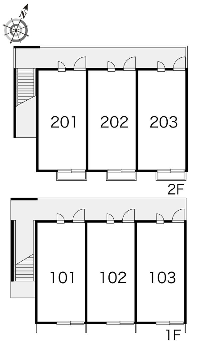 レオパレスあきば 間取り配置図