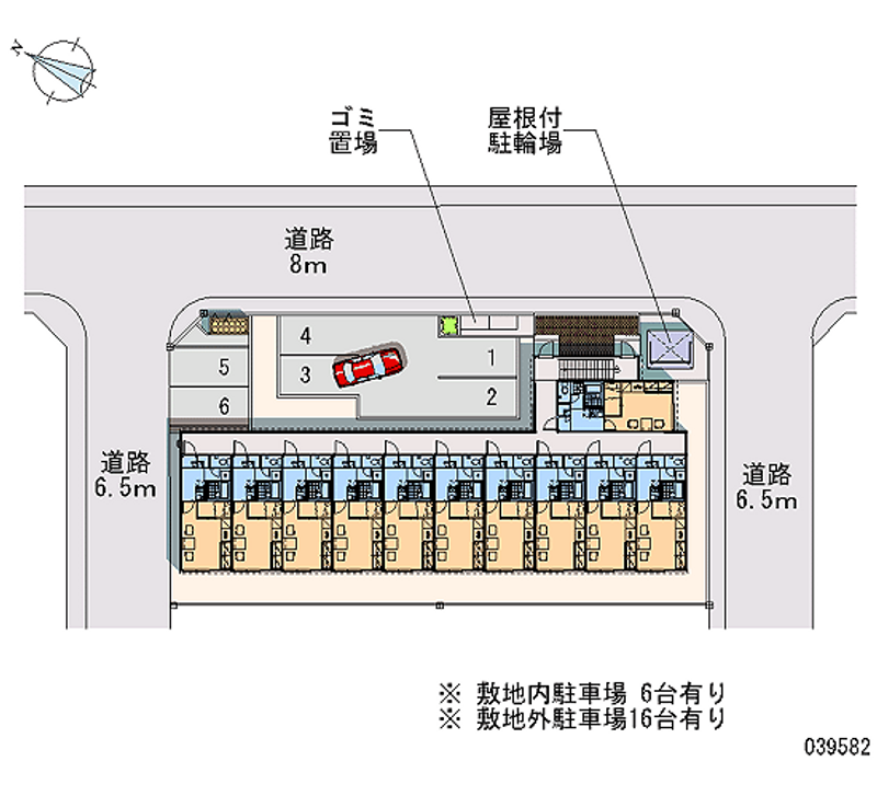 レオパレスハッピードエルＣ 月極駐車場