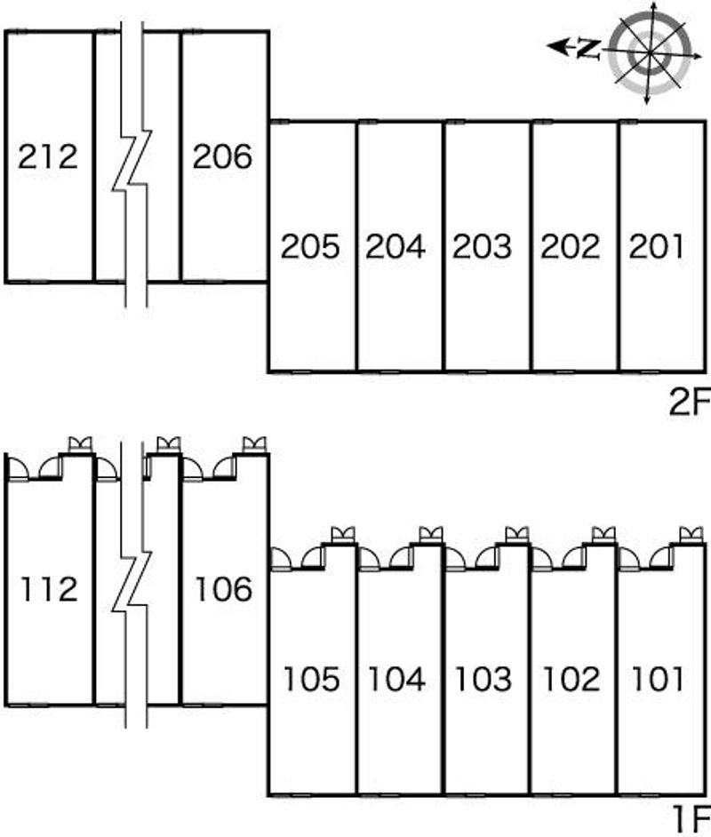 レオパレスピュアザハート 間取配置図