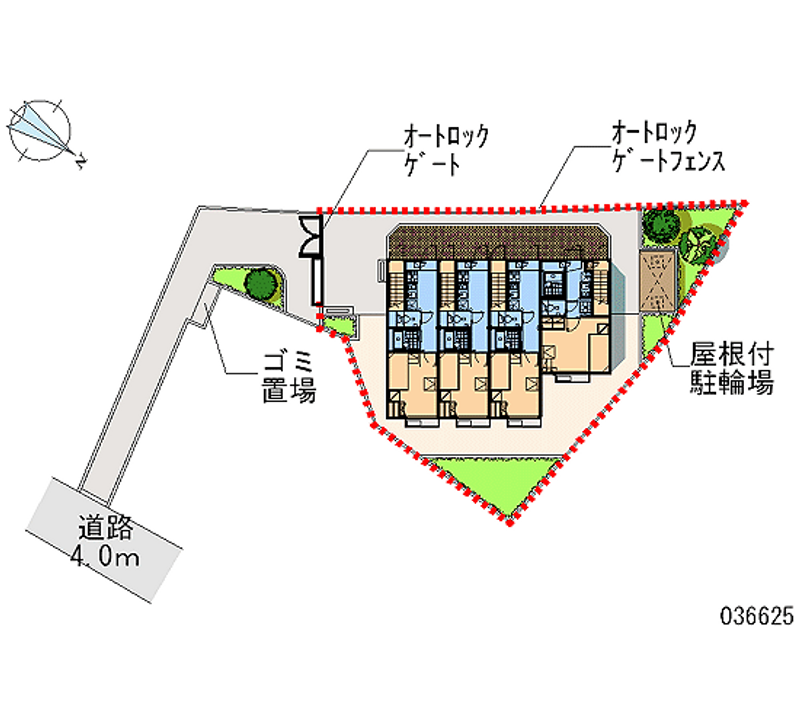 レオパレスフィオリーナ 区画図