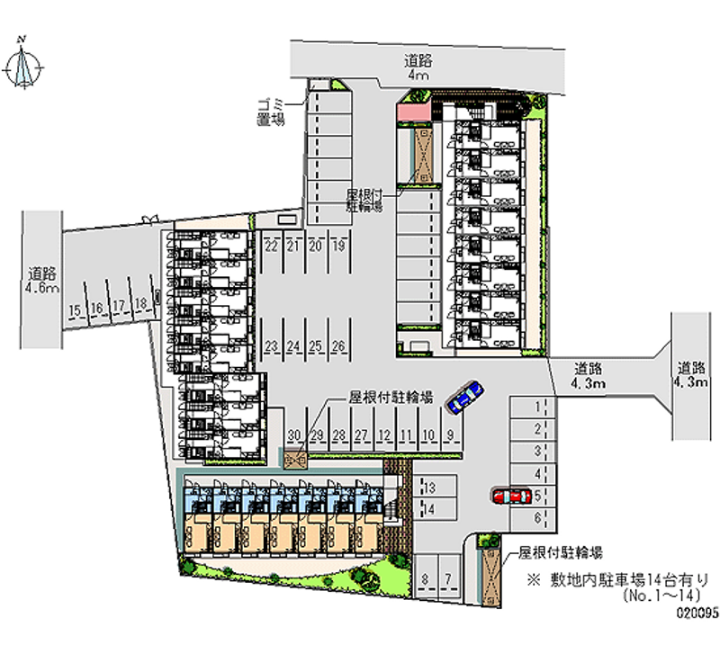 20095 bãi đậu xe hàng tháng