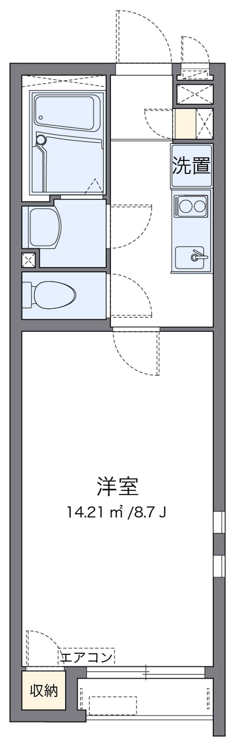 クレイノハッピーハウスⅡ 間取り