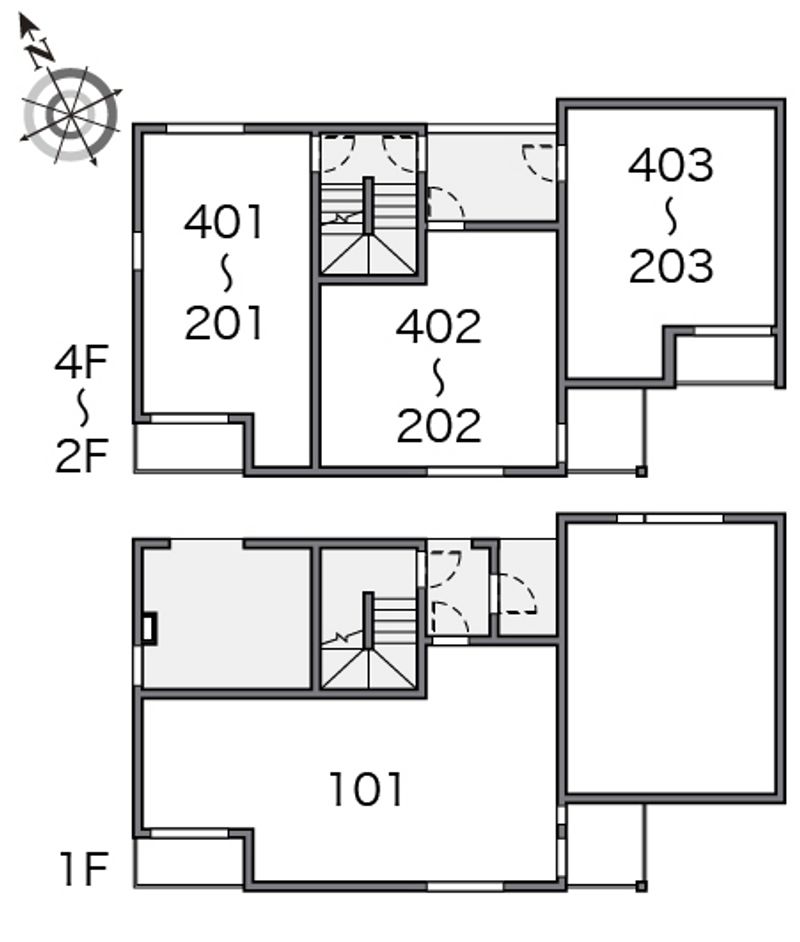クレイノサンサーラ２ 間取配置図