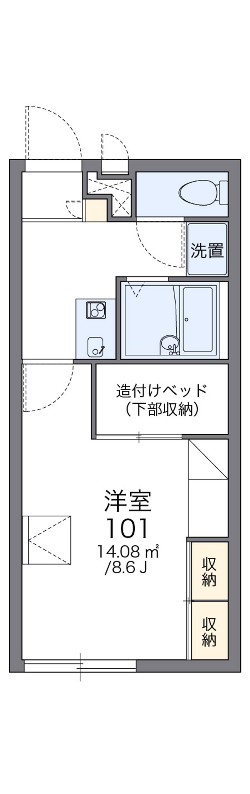 レオパレスポット　マム 間取図