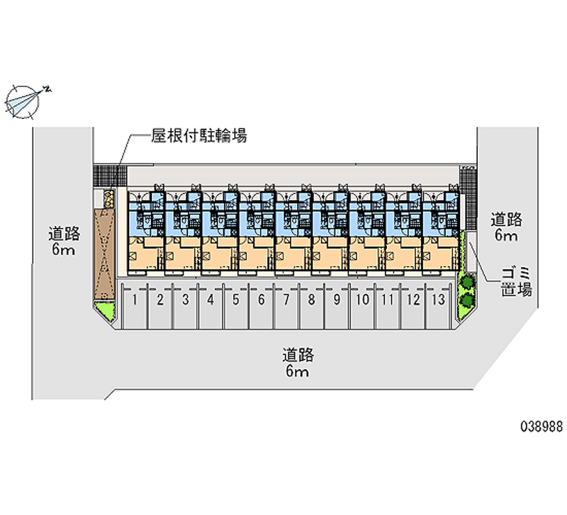 レオパレスブライトセゾン 月極駐車場