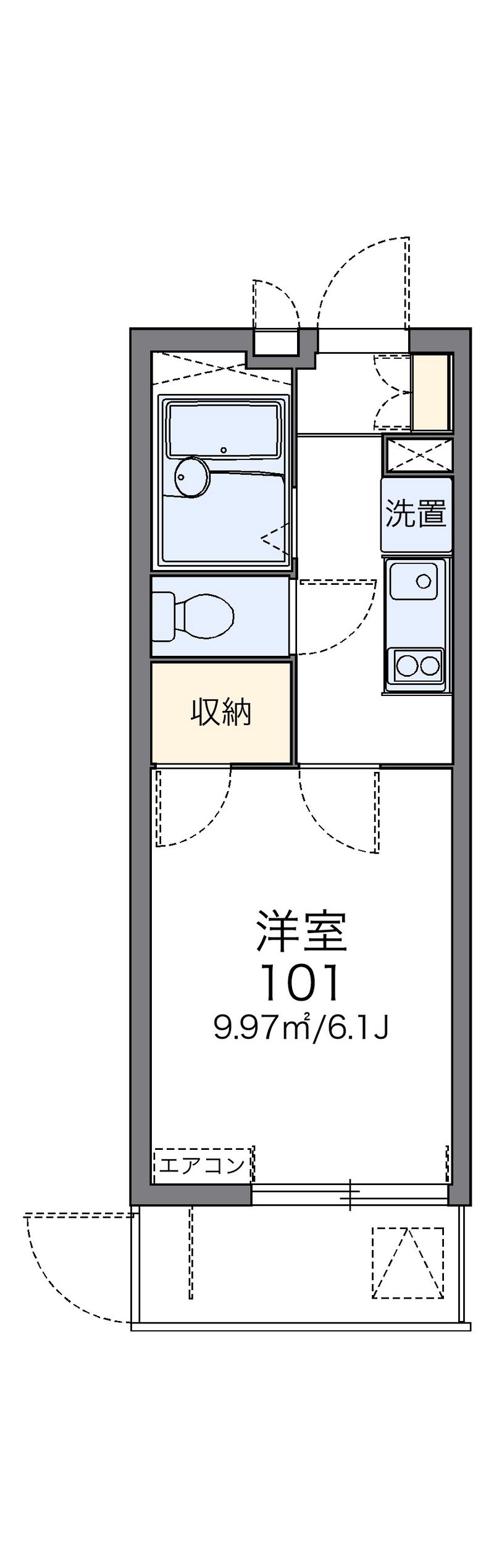 レオパレス青砥坂 間取図