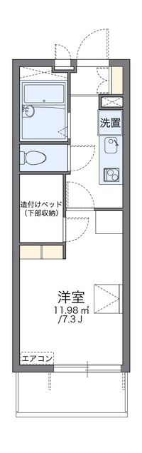 レオパレス大安　一 間取り図