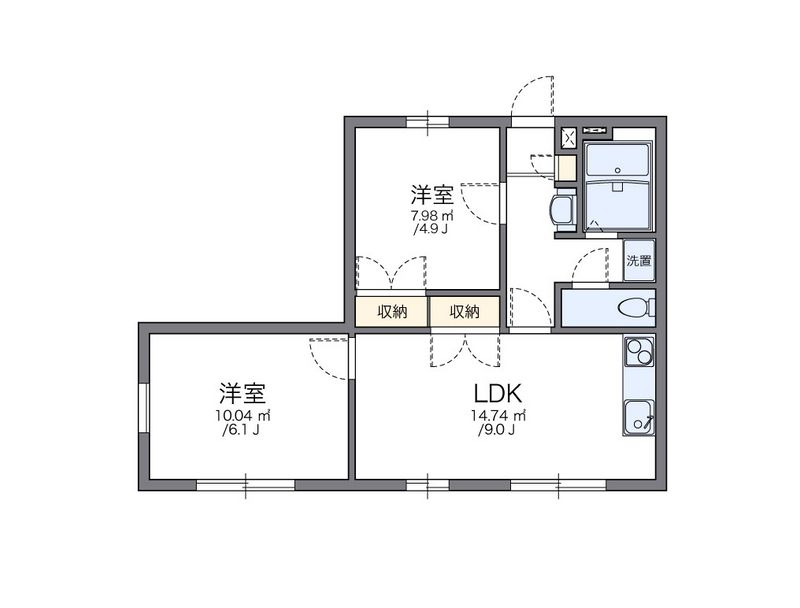 leopalace Haneori Floor plan