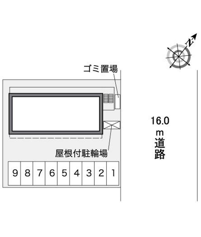 レオパレス大林Ⅱ 配置図