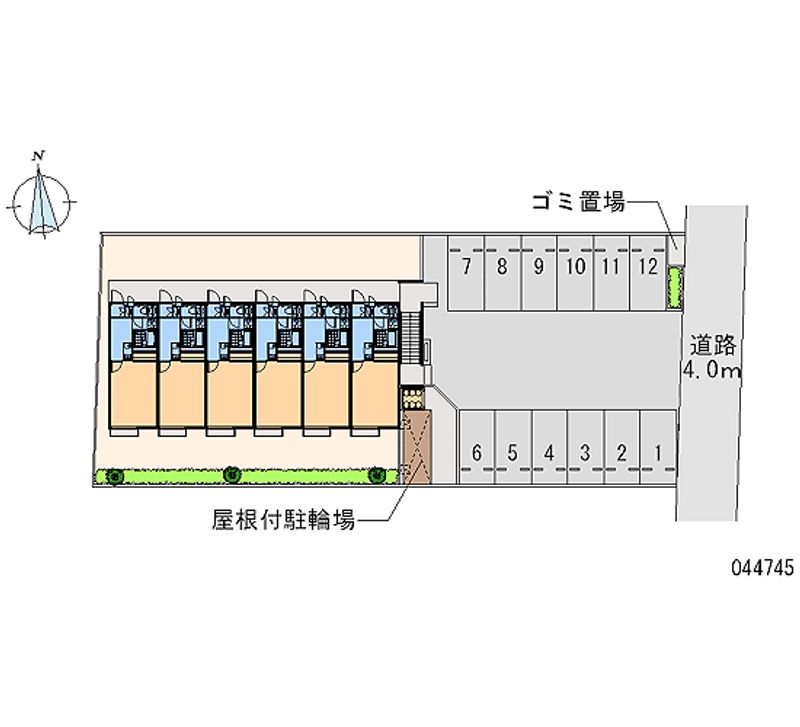 44745 bãi đậu xe hàng tháng