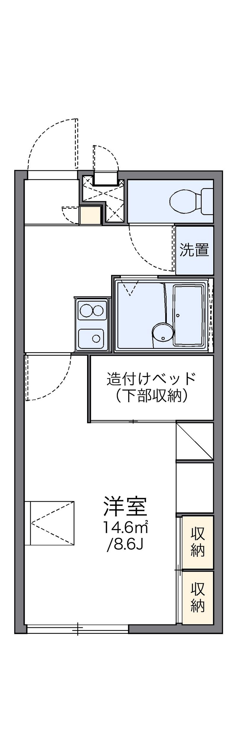 レオパレスアタンドル 間取図