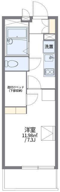 レオパレスアドラーブル 間取り図