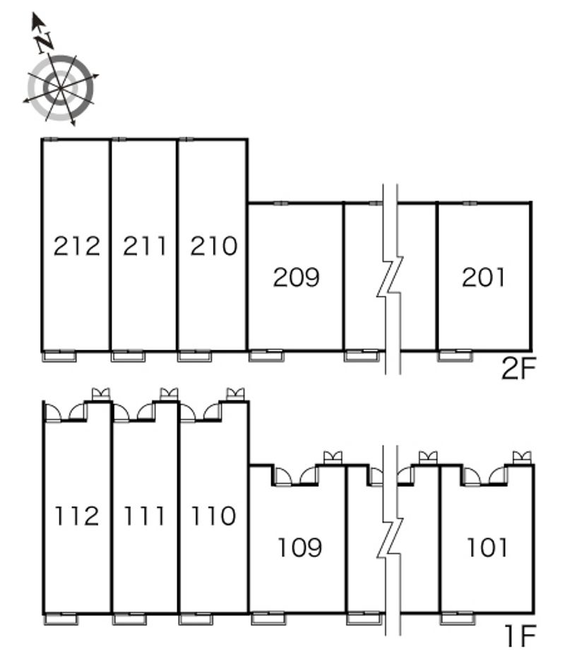 レオパレス津興 間取配置図