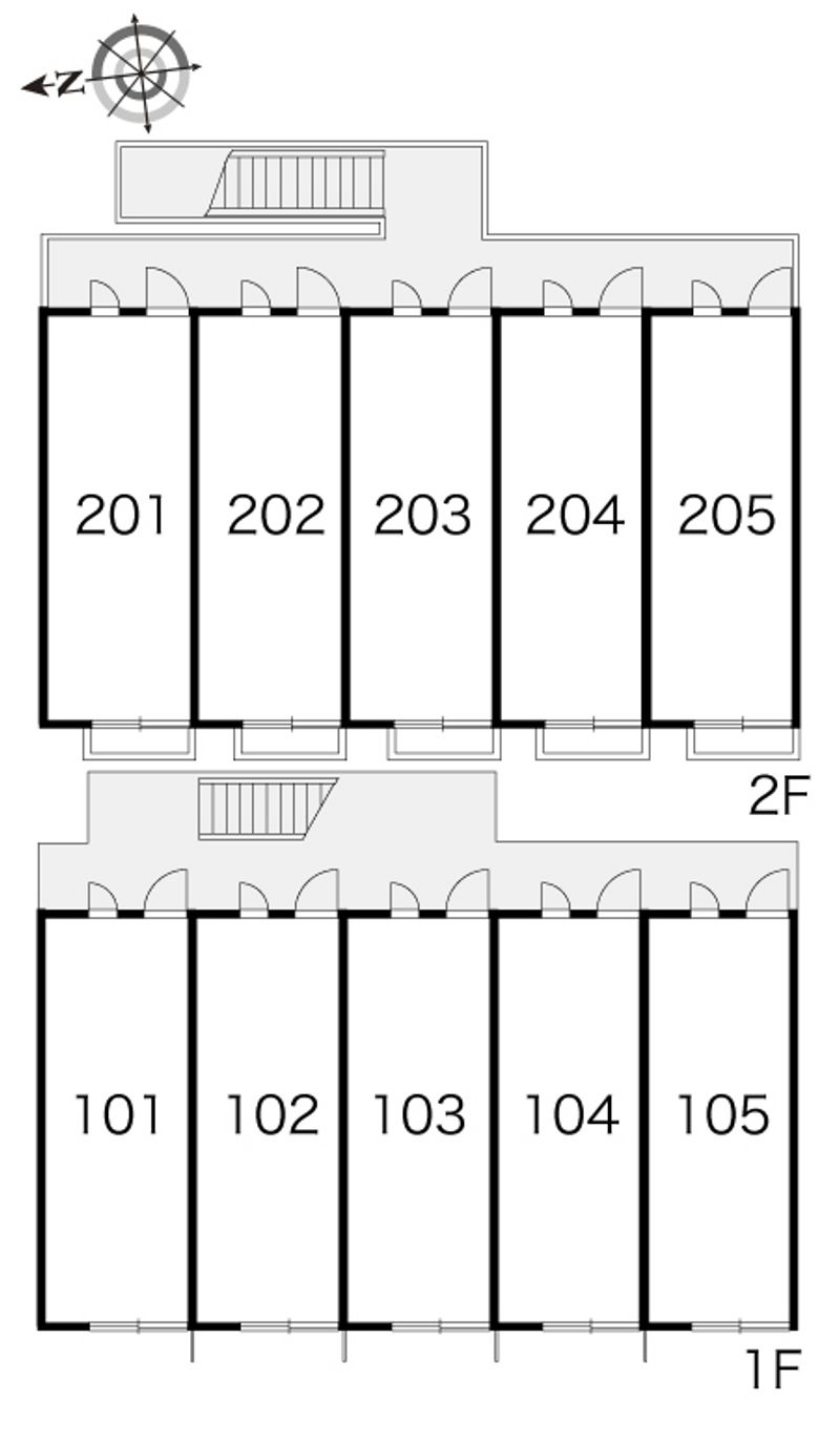 レオパレスＣａｓａ１０ 間取配置図