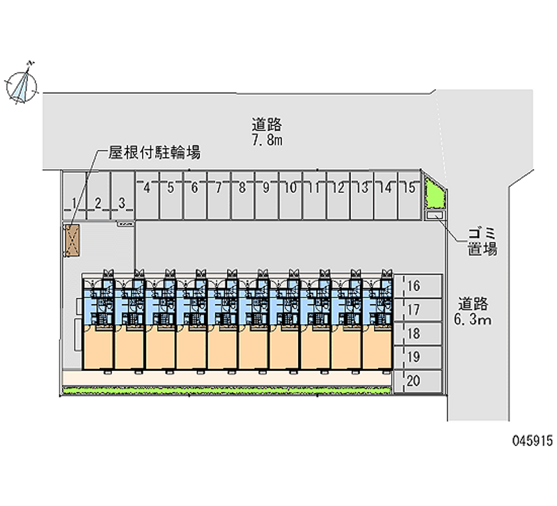 45915 bãi đậu xe hàng tháng