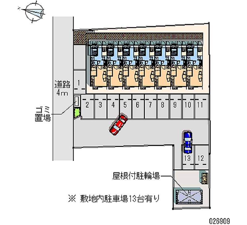 レオパレスティアラ 月極駐車場