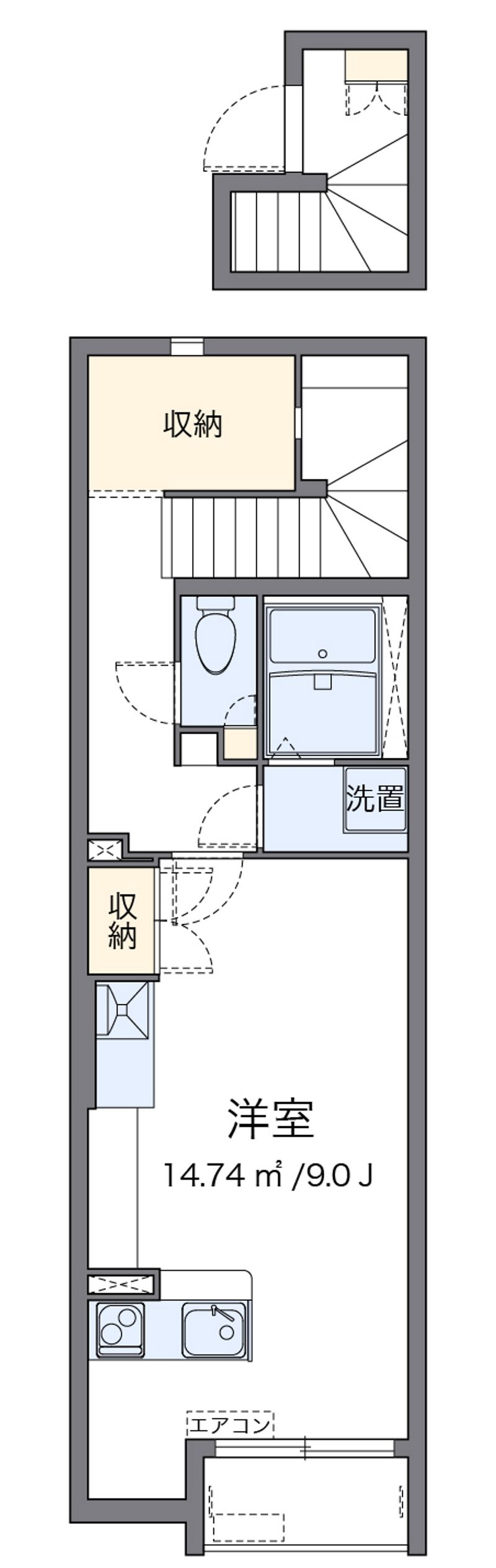 ミランダＤＯＭＡＮＩ　Ⅰ 間取図