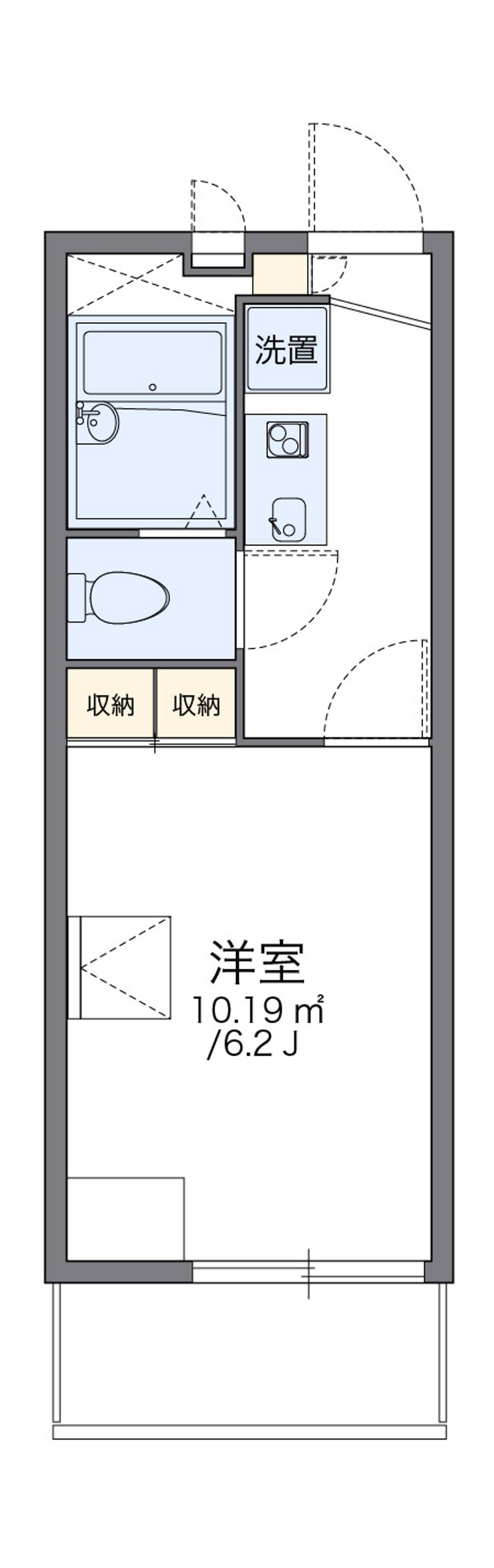 レオパレス清水 間取図