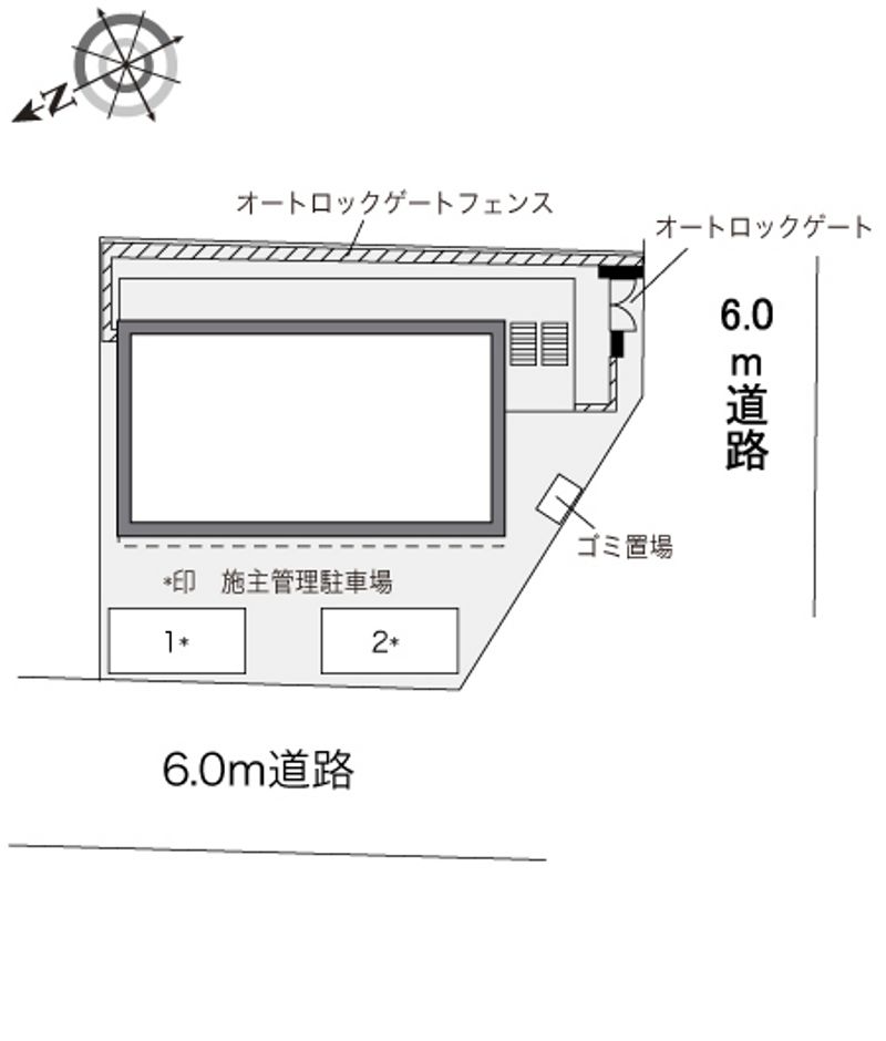 レオパレス大森北 配置図