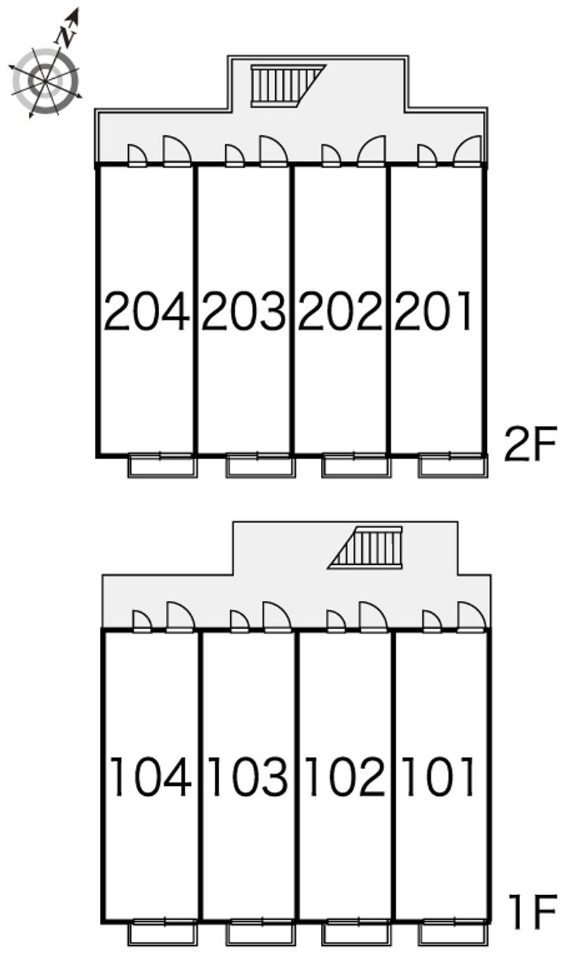 レオパレス壱番橋 間取配置図