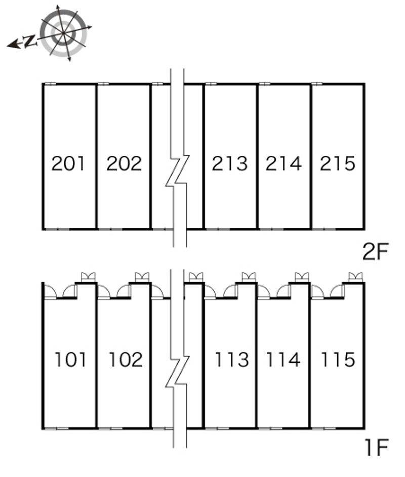 レオパレスウィンドウ 間取配置図