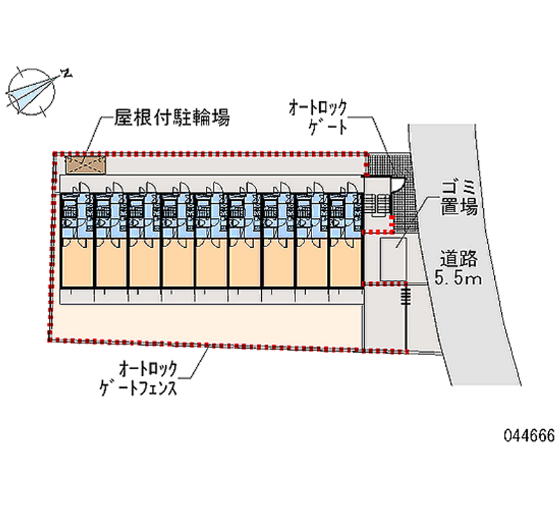 レオパレスメーシア公園台Ⅰ 区画図