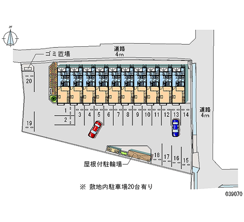 39070 Monthly parking lot