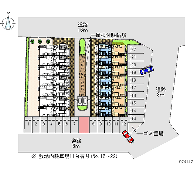 レオパレス観音寺弐番館 月極駐車場