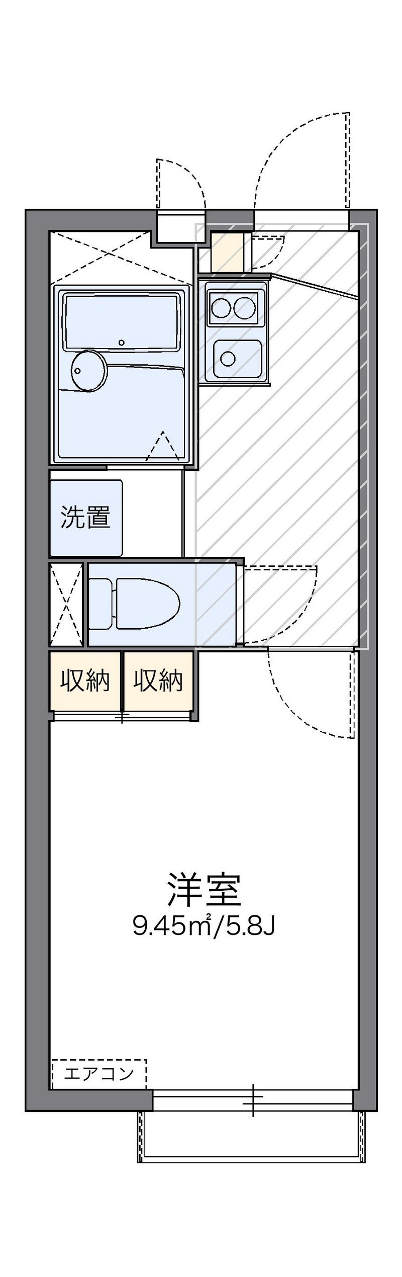 レオパレスドゥ　リジェール 間取図