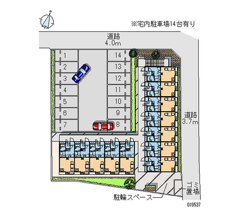 19537月租停车场