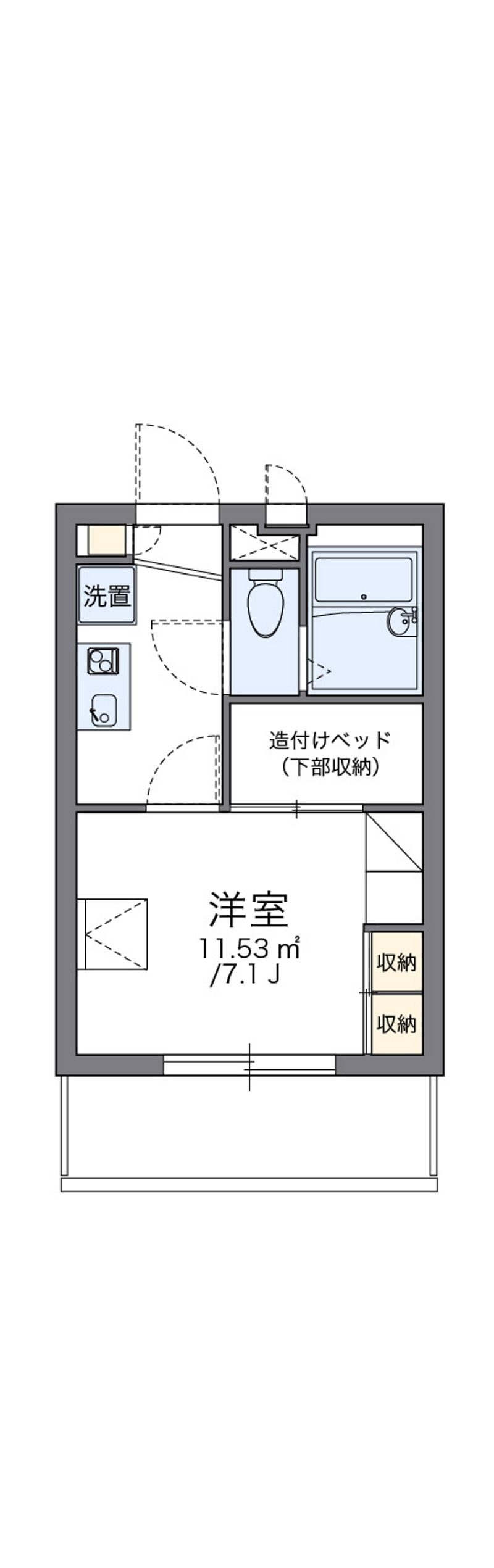 レオパレスマイム 間取図