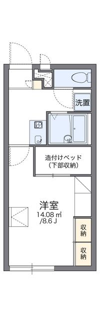 レオパレスサマーウィンドウ 間取り図