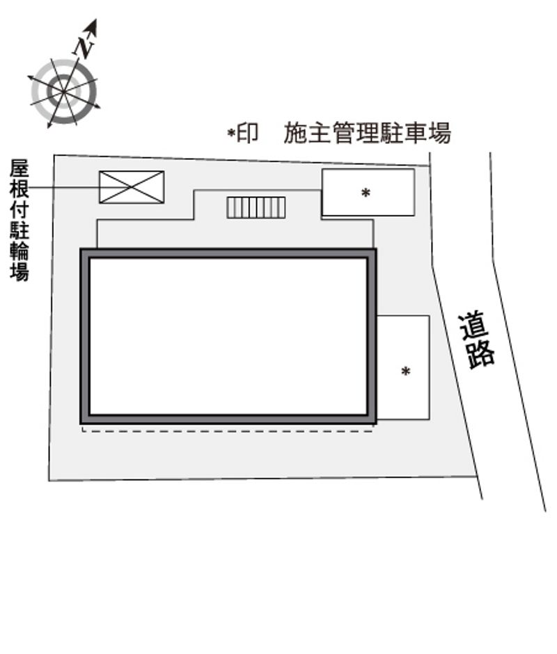 レオパレスエムズ　南阿佐ヶ谷 配置図