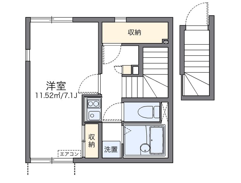 レオネクストルミエールＫａｙａ 間取図