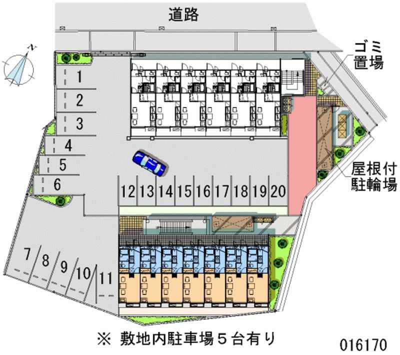 レオパレスプランタン弐番館 月極駐車場