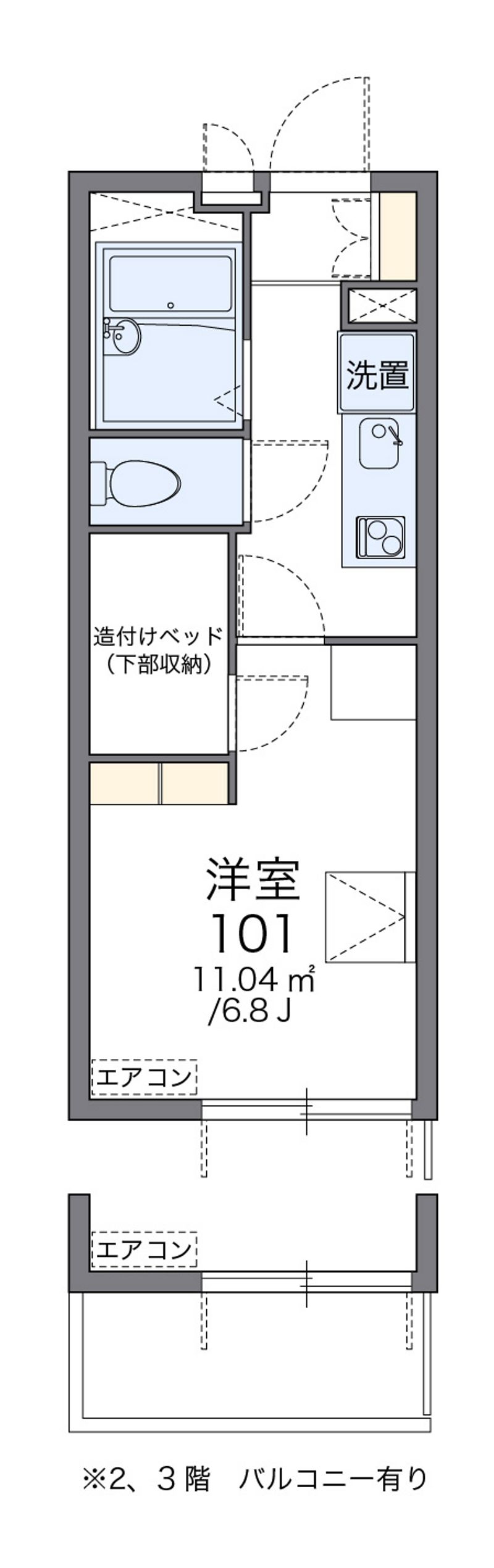 レオパレス浦和南 間取図