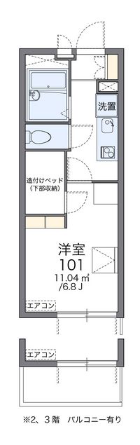 レオパレス浦和南 間取り図