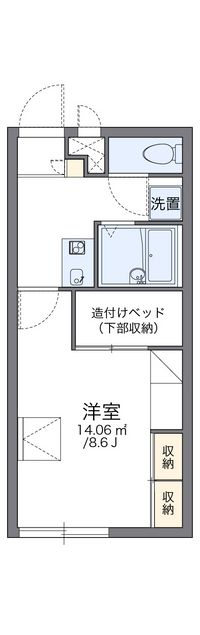 レオパレス高木 間取り図