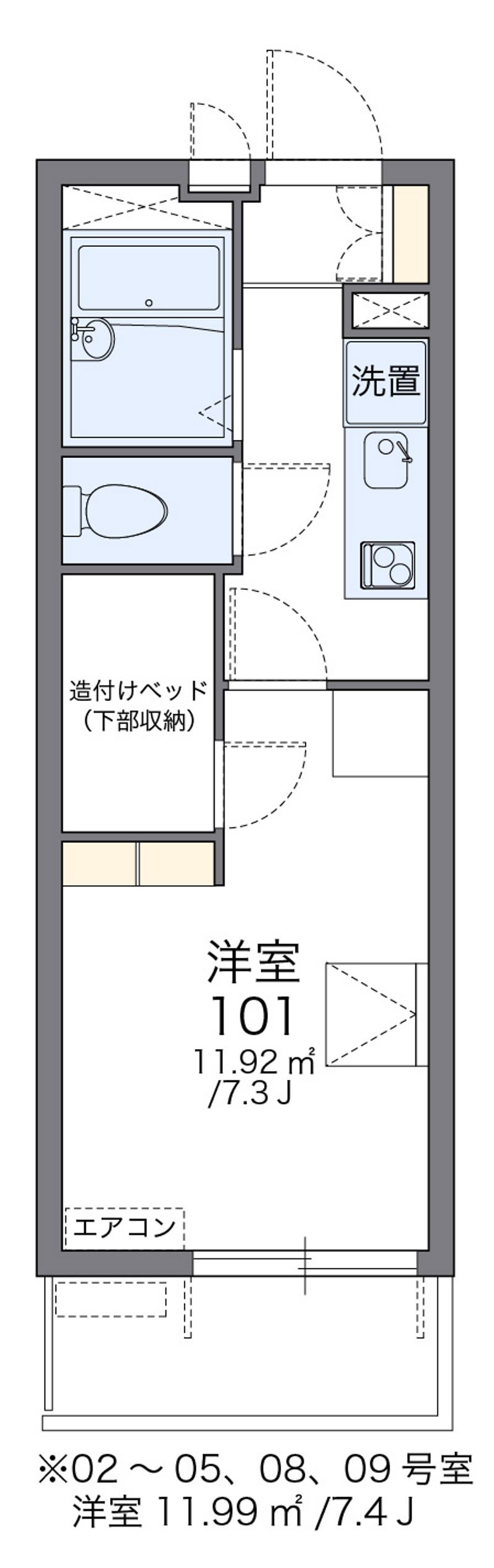 レオパレスＶＩＥＷ福島 間取図