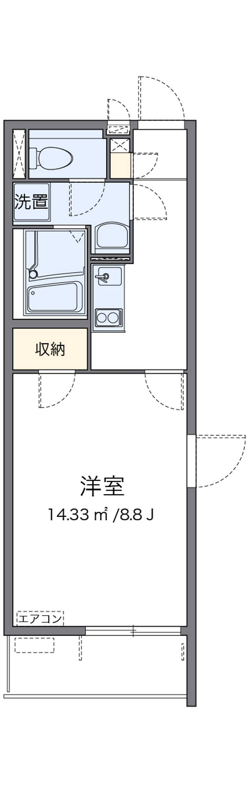 クレイノ神立ステーションテラス 間取図
